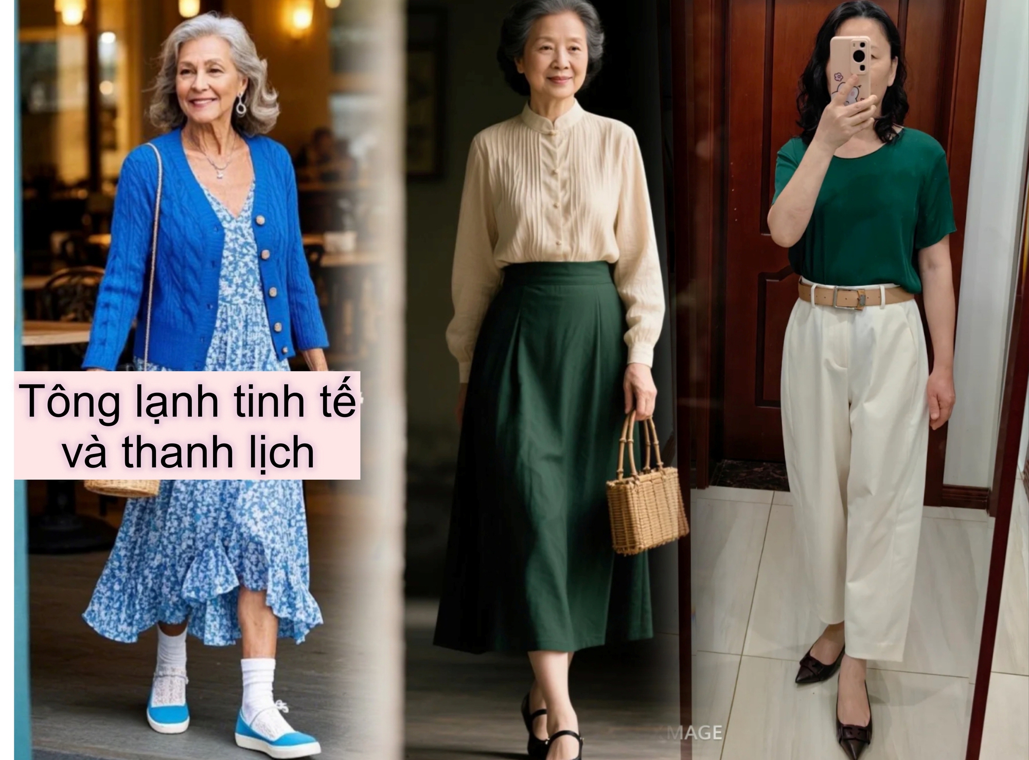 Phụ nữ trung niên học mẹo phối màu này để nhìn thanh lịch trong mùa hè, và giá trị quyến rũ tăng vọt- Ảnh 3.
