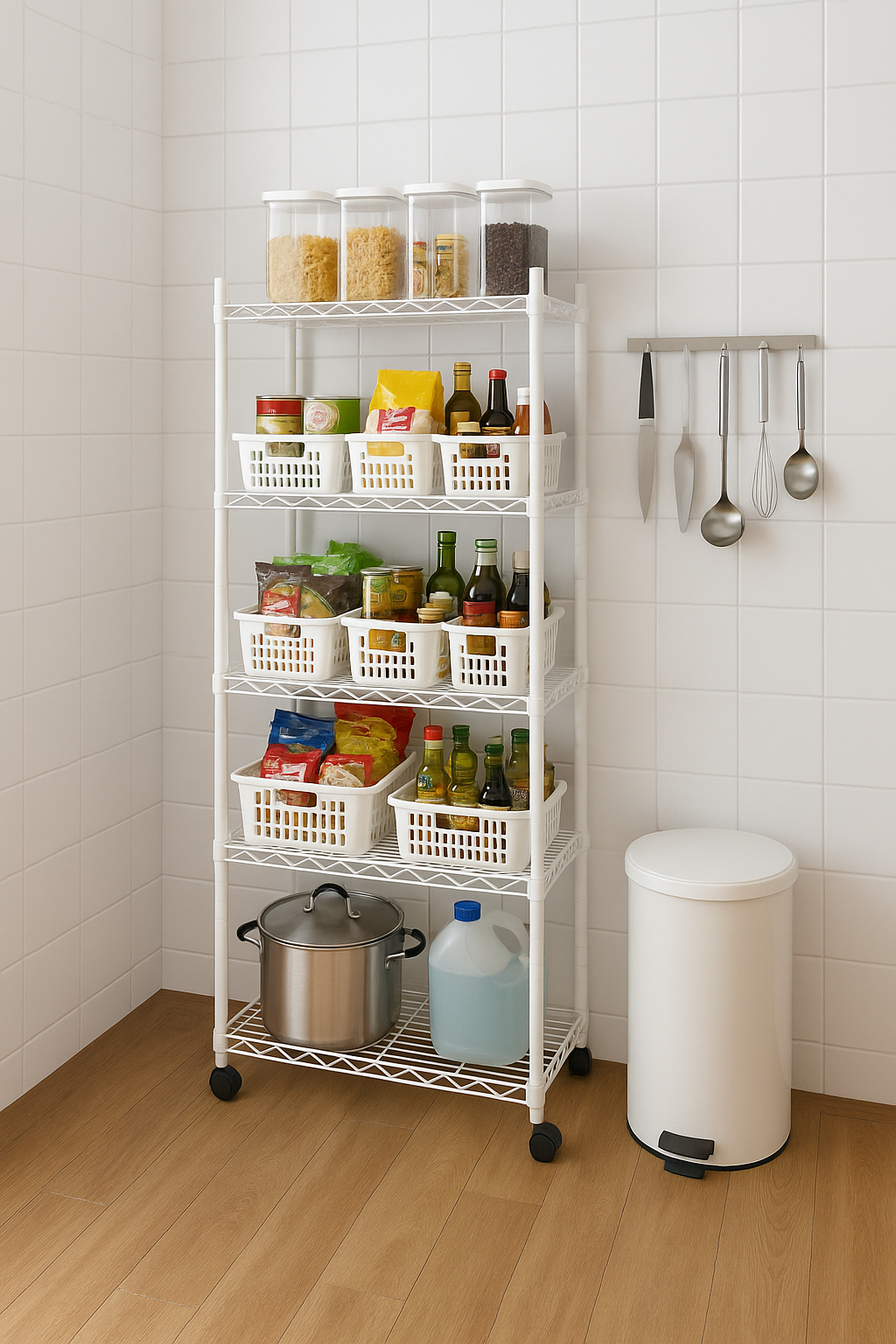 Làm thế nào để biến một góc trống 1m² trong bếp thành nơi để được cả trăm món mà vẫn gọn gàng?- Ảnh 5. Làm thế nào để biến một góc trống 1m² trong bếp thành nơi để được cả trăm món mà vẫn gọn gàng?- Ảnh 5.