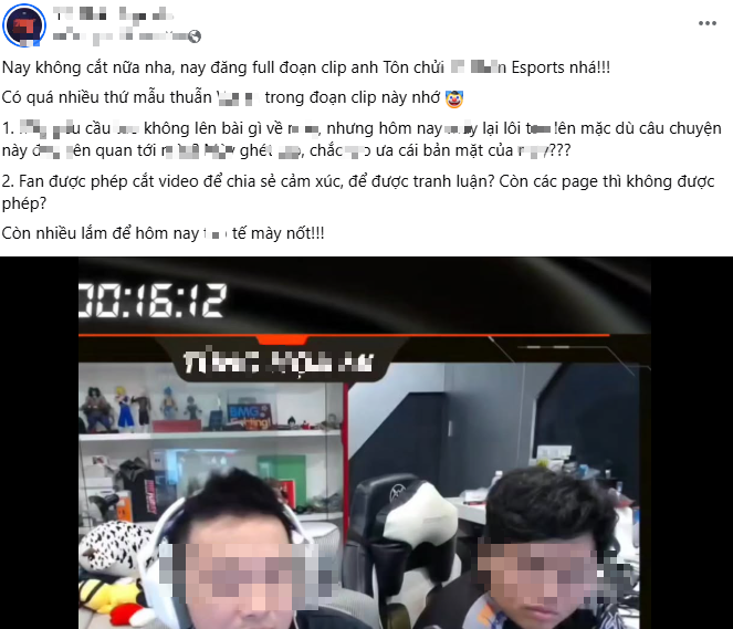 Nam BLV Liên Quân nổi tiếng bức xúc, công khai "var" nhau trên stream với admin một page Esports
- Ảnh 2. Nam BLV Liên Quân nổi tiếng bức xúc, công khai "var" nhau trên stream với admin một page Esports
- Ảnh 2.