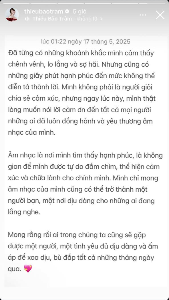 Vụ drama "trà xanh" bị đào lại, Thiều Bảo Trâm đăng đàn giữa đêm: "Tôi từng chênh vênh, lo lắng và sợ hãi"- Ảnh 2. Vụ drama "trà xanh" bị đào lại, Thiều Bảo Trâm đăng đàn giữa đêm: "Tôi từng chênh vênh, lo lắng và sợ hãi"- Ảnh 2.