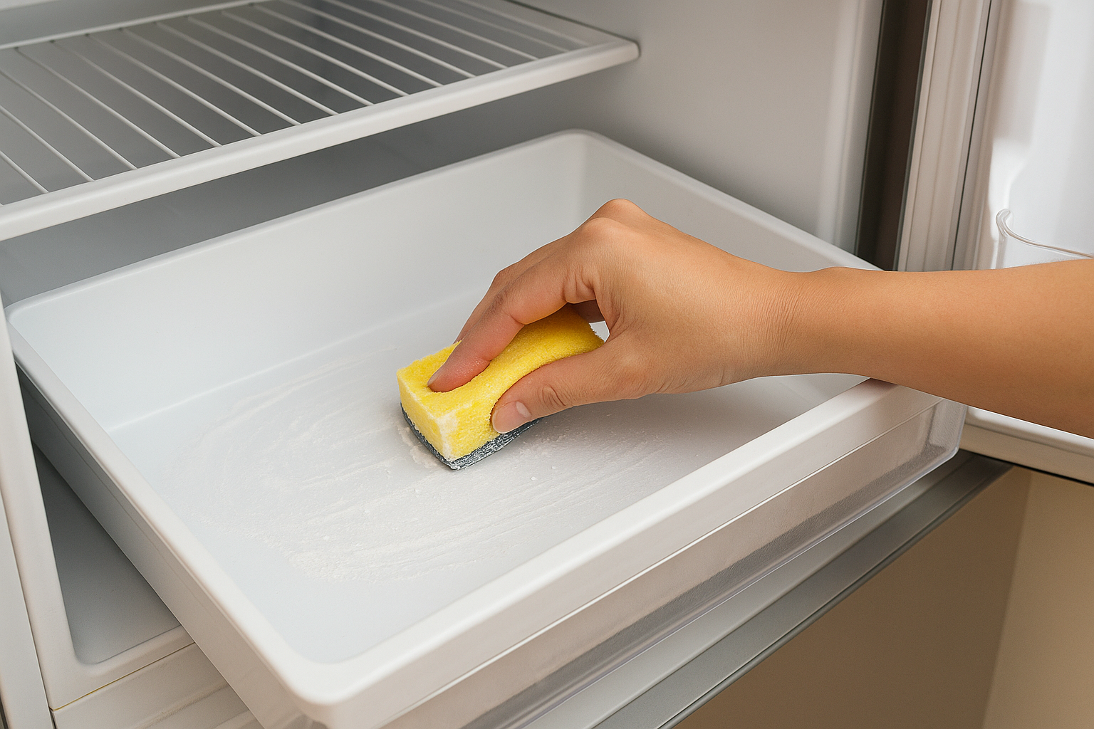 Khử sạch mùi tanh trong ngăn đựng cá tủ đông chỉ với muối và giấm – không cần dùng viên khử mùi- Ảnh 2.