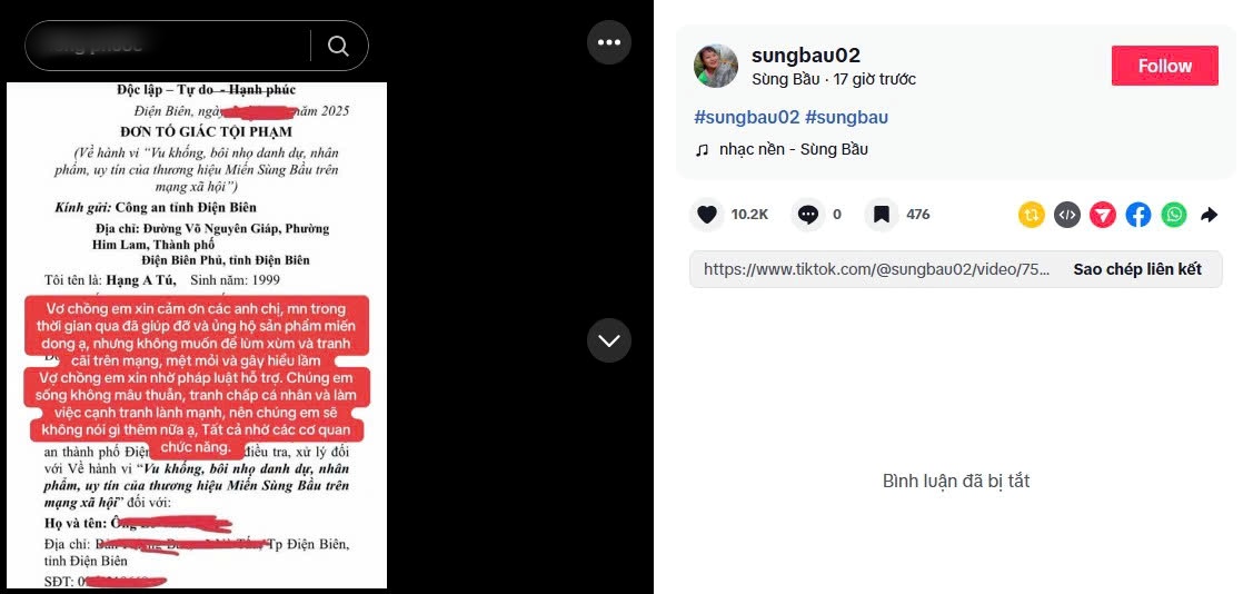 Sùng Bầu bị cộng đồng mạng 