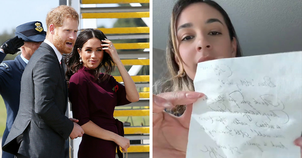 Meghan Markle bất ngờ để lại lời nhắn viết tay trên máy bay, gây sốt vì quá "đậm chất hoàng gia"- Ảnh 1.