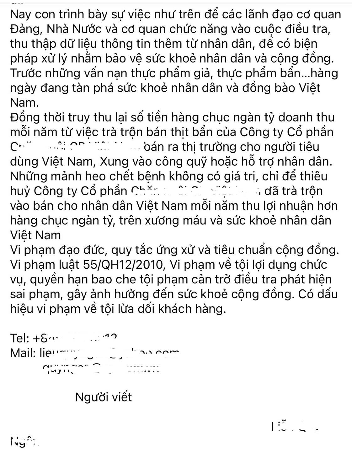 C.P. Việt Nam lên tiếng khi bị tố bán thịt heo, gà bệnh ra thị trường: Thông tin bịa đặt- Ảnh 4.