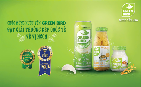 Nước yến Green Bird giành giải thưởng kép quốc tế về vị ngon- Ảnh 2. Nước yến Green Bird giành giải thưởng kép quốc tế về vị ngon- Ảnh 2.