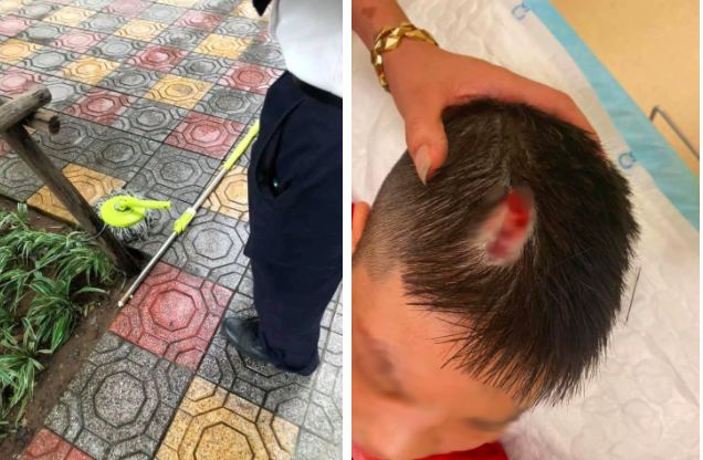 Đang đi dạo ở sân chung cư bị bịch bún rơi trúng người, mẹ bỉm hoảng hồn nhưng vẫn tự nhủ "còn may chán!"- Ảnh 3.