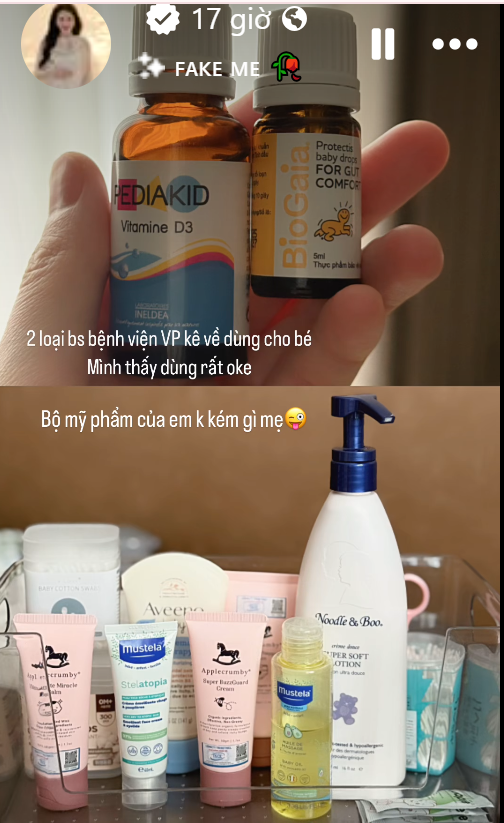 Mai Ngọc khoe "bộ mỹ phẩm" cho em bé: Hội mẹ bỉm phát hiện ngay điều này!- Ảnh 2. Mai Ngọc khoe "bộ mỹ phẩm" cho em bé: Hội mẹ bỉm phát hiện ngay điều này!- Ảnh 2.