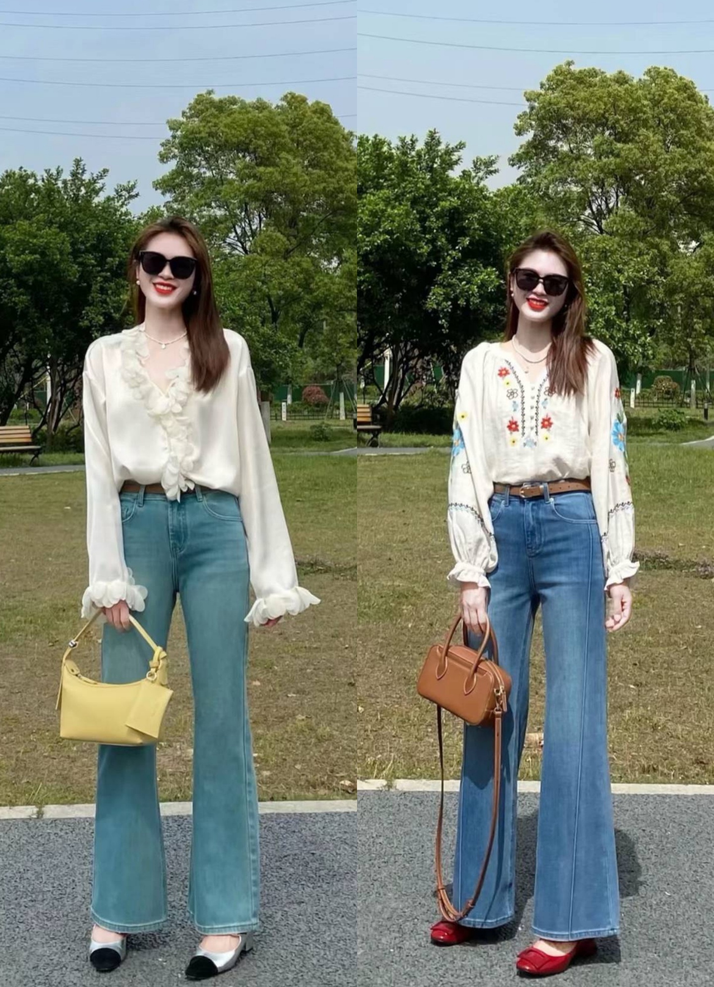 Sơ mi trắng + quần jeans: Cách mix đồ vừa tôn eo thon dáng chuẩn vừa khéo hack tuổi, dành cho các nàng tuổi 35- Ảnh 5.