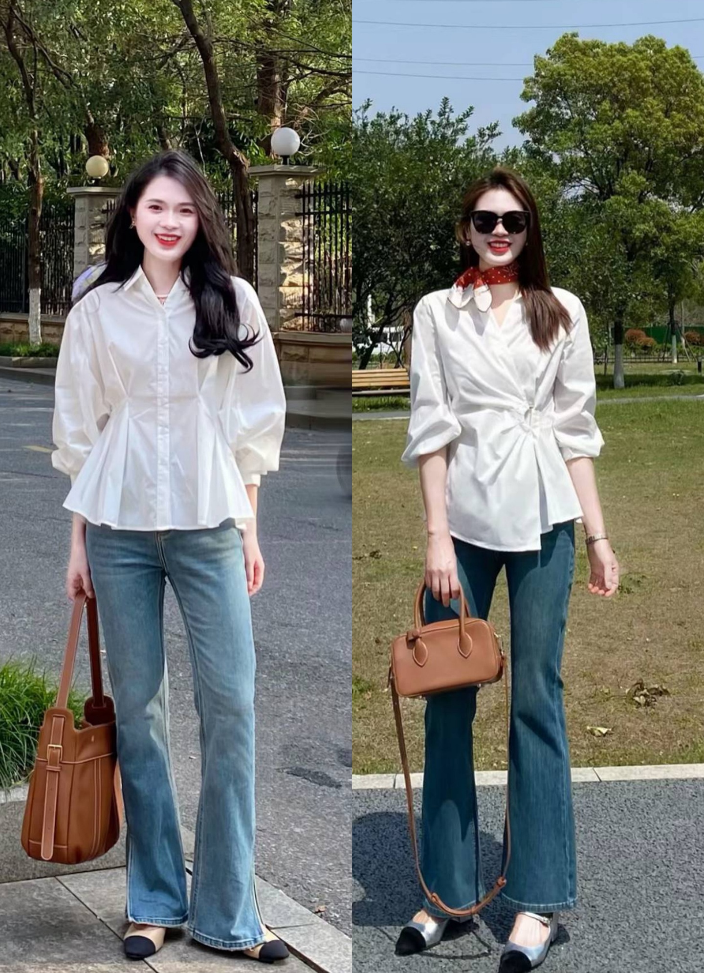 Sơ mi trắng + quần jeans: Cách mix đồ vừa tôn eo thon dáng chuẩn vừa khéo hack tuổi, dành cho các nàng tuổi 35- Ảnh 4.