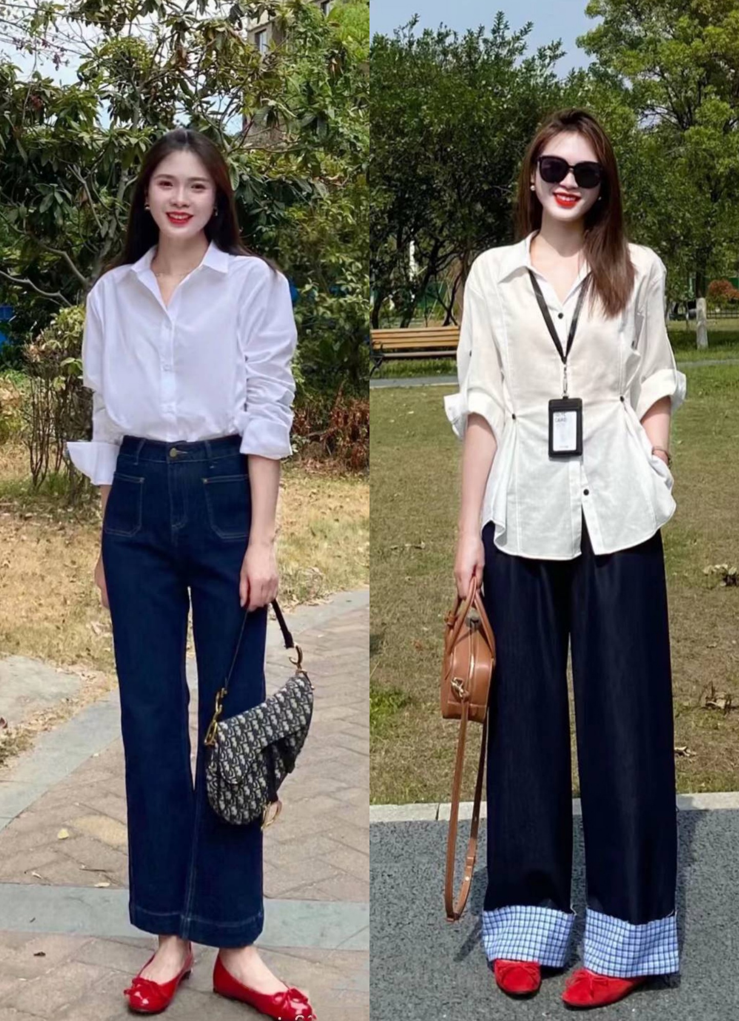 Sơ mi trắng + quần jeans: Cách mix đồ vừa tôn eo thon dáng chuẩn vừa khéo hack tuổi, dành cho các nàng tuổi 35- Ảnh 3.