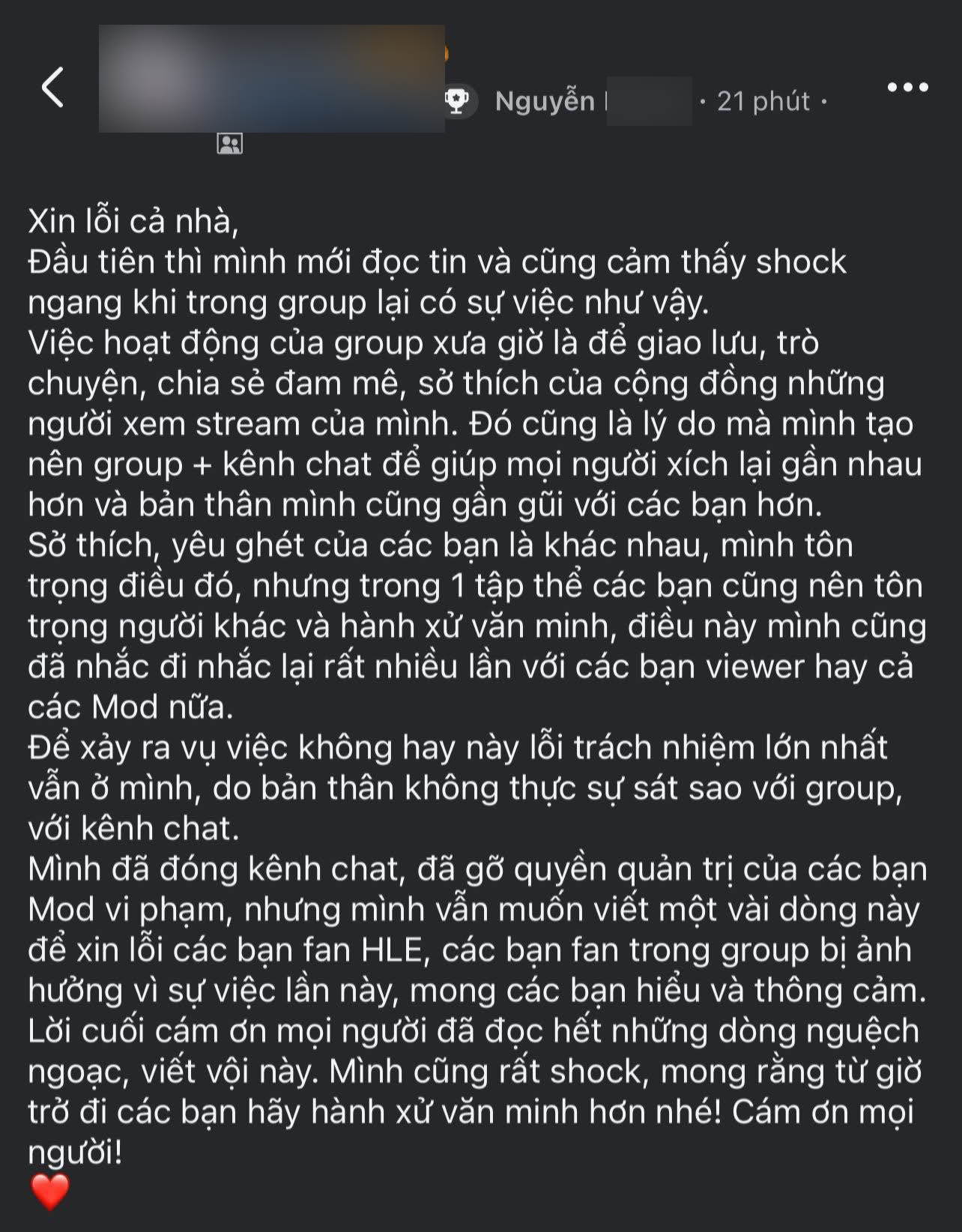 Nam BLV phải đóng vĩnh viễn group fan của mình Nam BLV phải đóng vĩnh viễn group fan của mình