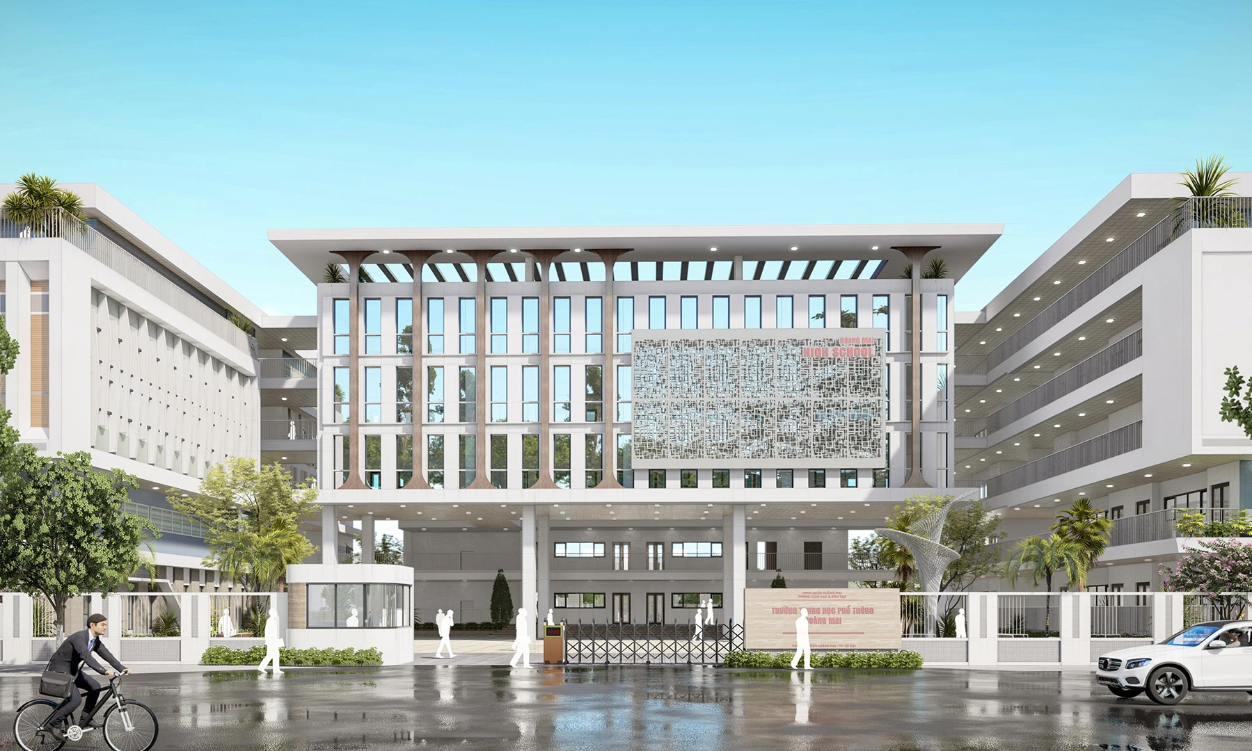 Cận cảnh trường THPT mới cực to đẹp, tuyển sinh TRÀN TUYẾN năm nay tại quận Hoàng Mai: Nhìn cơ sở vật chất mà mê!- Ảnh 6.
