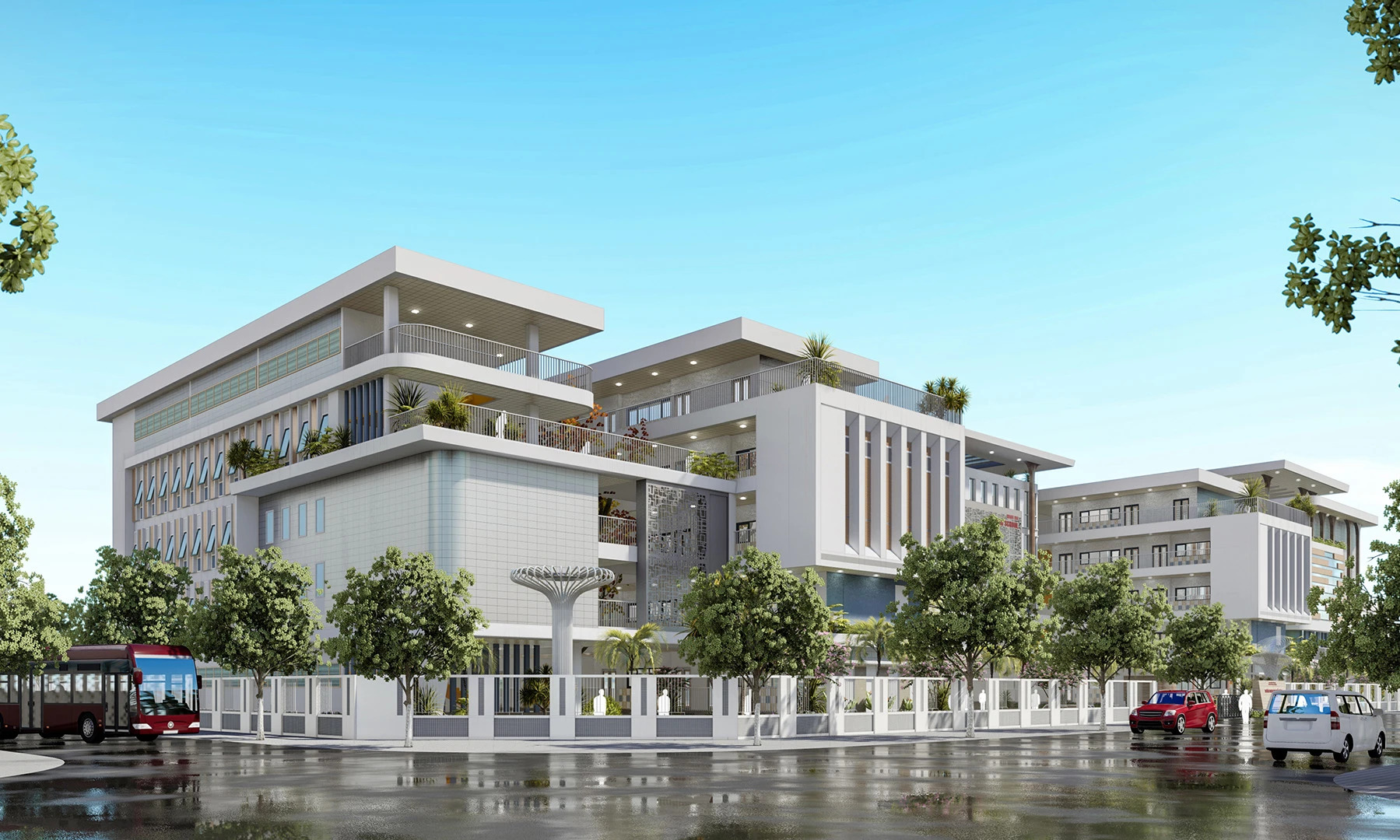 Cận cảnh trường THPT mới cực to đẹp, tuyển sinh TRÀN TUYẾN năm nay tại quận Hoàng Mai: Nhìn cơ sở vật chất mà mê!- Ảnh 7.