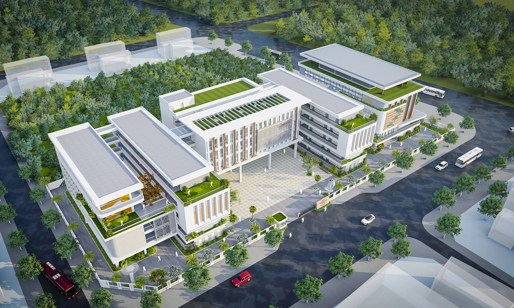 Cận cảnh trường THPT mới cực to đẹp, tuyển sinh TRÀN TUYẾN năm nay tại quận Hoàng Mai: Nhìn cơ sở vật chất mà mê!- Ảnh 8.