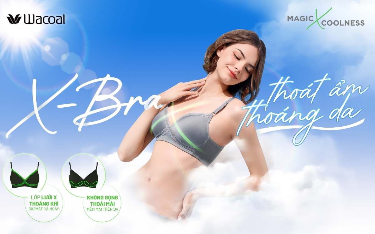 Wacoal trình làng Magic X Coolness – Bộ sưu tập nội y "X-Bra thoát ẩm thoáng da", sinh ra để dành cho mùa hè- Ảnh 1. Wacoal trình làng Magic X Coolness – Bộ sưu tập nội y "X-Bra thoát ẩm thoáng da", sinh ra để dành cho mùa hè- Ảnh 1.