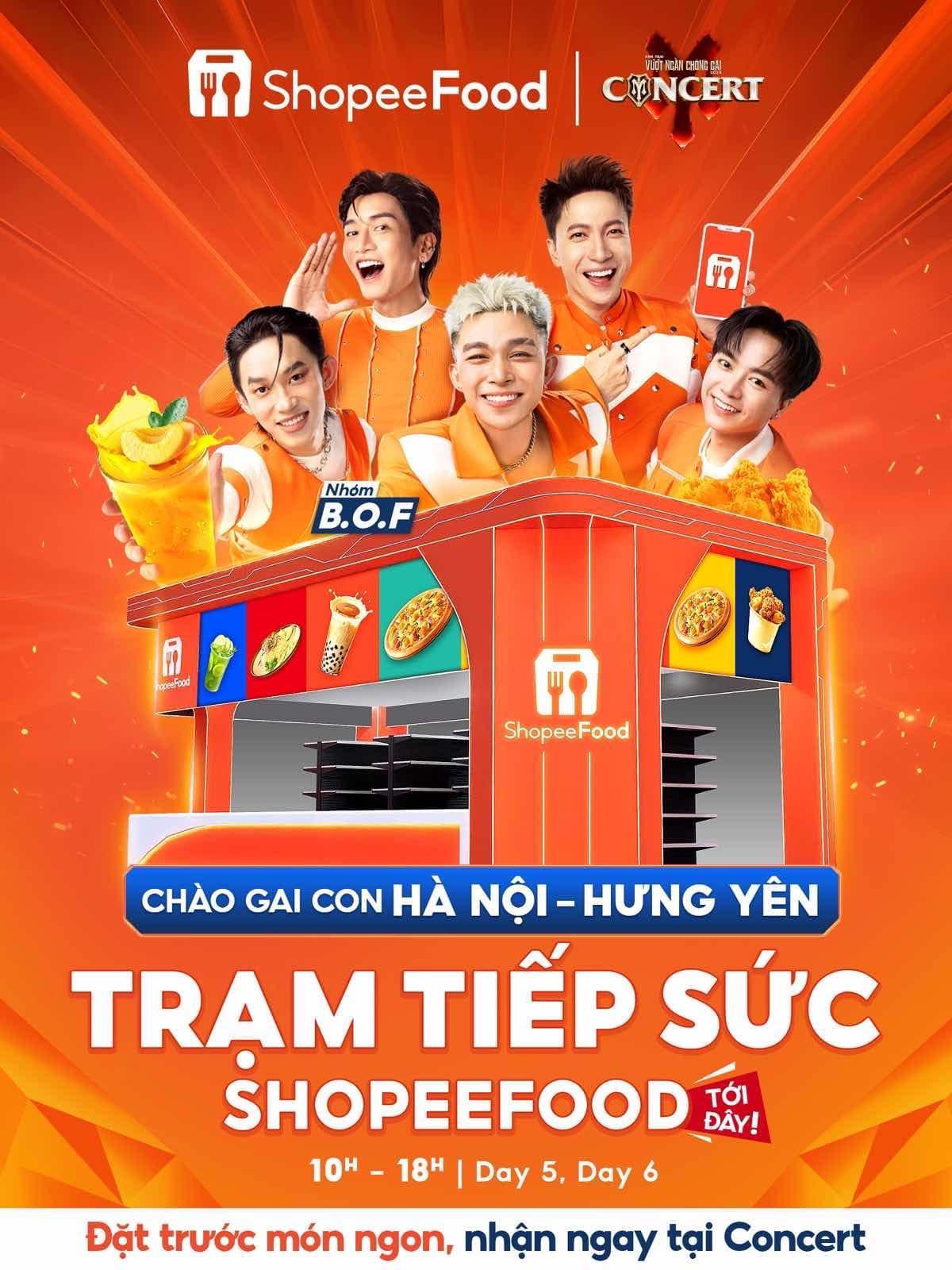 “Trợ thủ năng lượng” ShopeeFood tung deal xịn trước thềm concert, bí kíp giúp Gai Con Hà Nội-Hưng Yên giữ sức quẩy cực sung- Ảnh 2. “Trợ thủ năng lượng” ShopeeFood tung deal xịn trước thềm concert, bí kíp giúp Gai Con Hà Nội-Hưng Yên giữ sức quẩy cực sung- Ảnh 2.