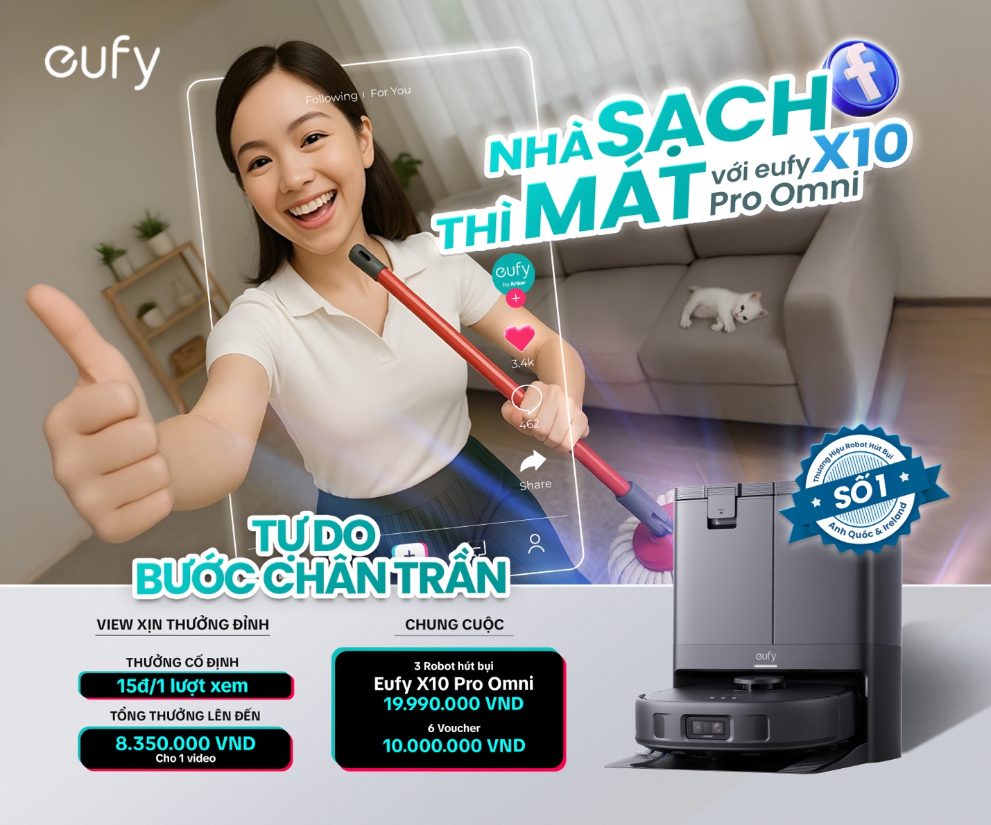 Trend dọn nhà triệu view trở lại: Cuộc thi “Nhà sạch thì mát” thưởng nóng đến 500 triệu đồng- Ảnh 1. Trend dọn nhà triệu view trở lại: Cuộc thi “Nhà sạch thì mát” thưởng nóng đến 500 triệu đồng- Ảnh 1.