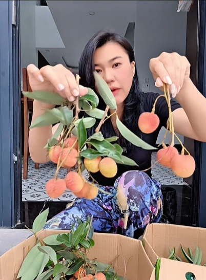 Mẹ Cua Cốm khen vải trứng Phù Cừ ngon nhất, người bán vải Thanh Hà: "Nói năng làm sao để mọi người tôn trọng nhé"- Ảnh 1.