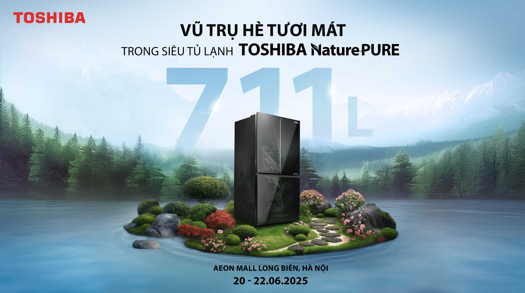 Đổ bộ AEON Mall - khám phá “Vũ trụ hè tươi mát trong siêu tủ lạnh Toshiba NaturePURE 711L”- Ảnh 1.