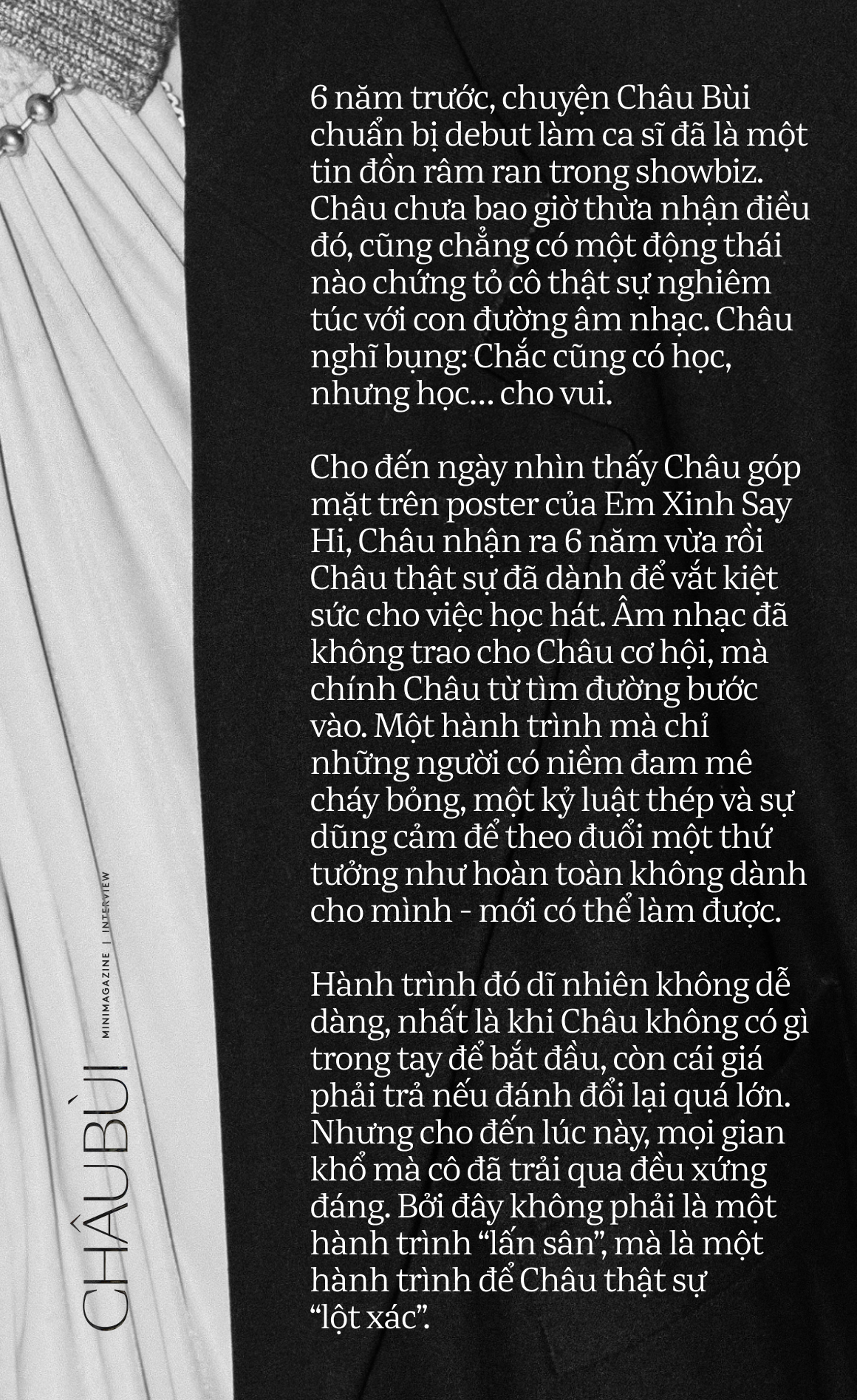 Châu Bùi: “Châu nghiêm túc và khát khao với việc học hát đến mức người ta không bỏ Châu được”- Ảnh 1.