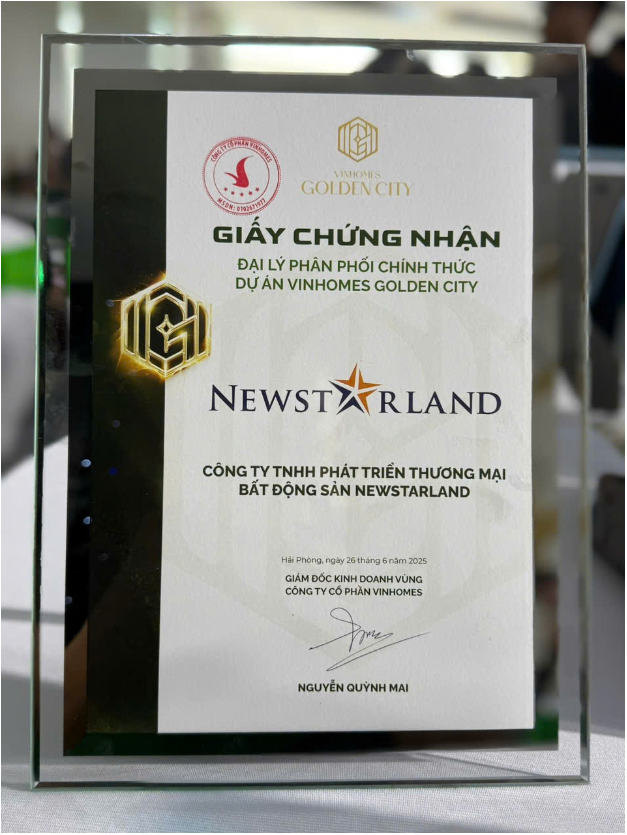 Newstarland chính thức trở thành đại lý phân phối chính thức dự án Vinhomes Golden City- Ảnh 2.