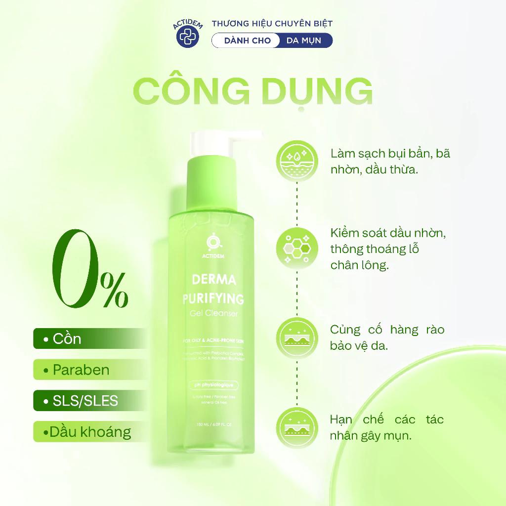 Feedback từ khách hàng dành cho sữa rửa mặt da dầu mụn nhạy cảm Actidem Purifying Gel Cleanser- Ảnh 1.
