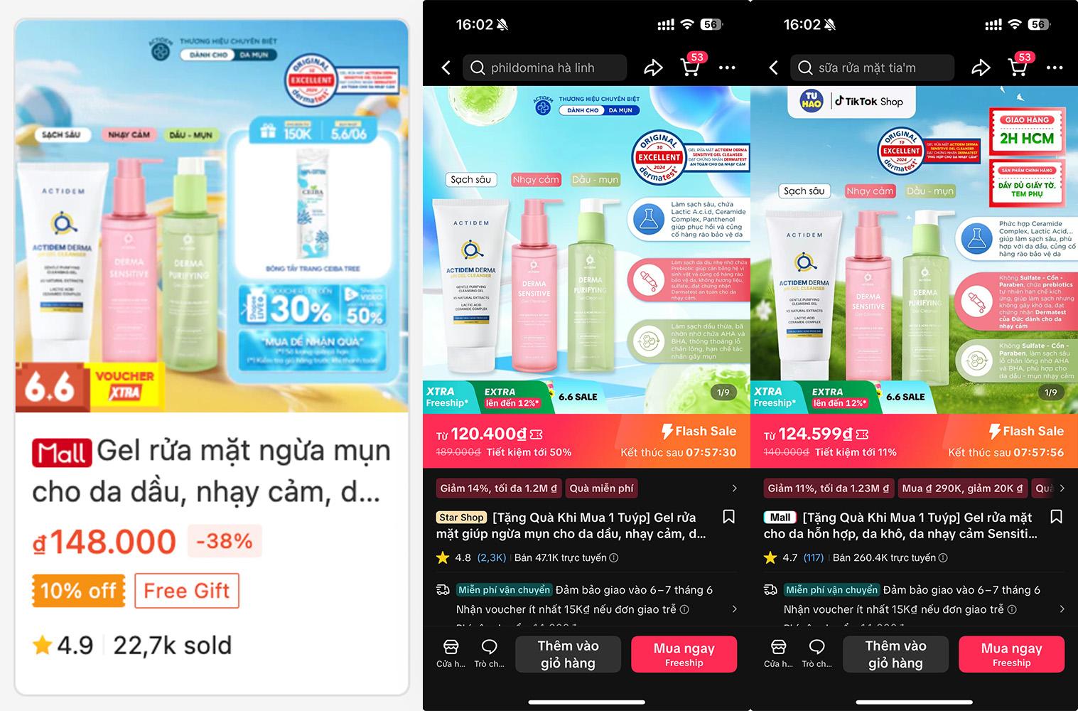 Feedback từ khách hàng dành cho sữa rửa mặt da dầu mụn nhạy cảm Actidem Purifying Gel Cleanser- Ảnh 5.