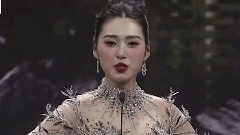 Tân Hoa hậu Trái đất Việt Nam nhận bão phẫn nộ vì màn ứng xử như "kiểm tra bài cũ nhưng không thuộc"!- Ảnh 1.