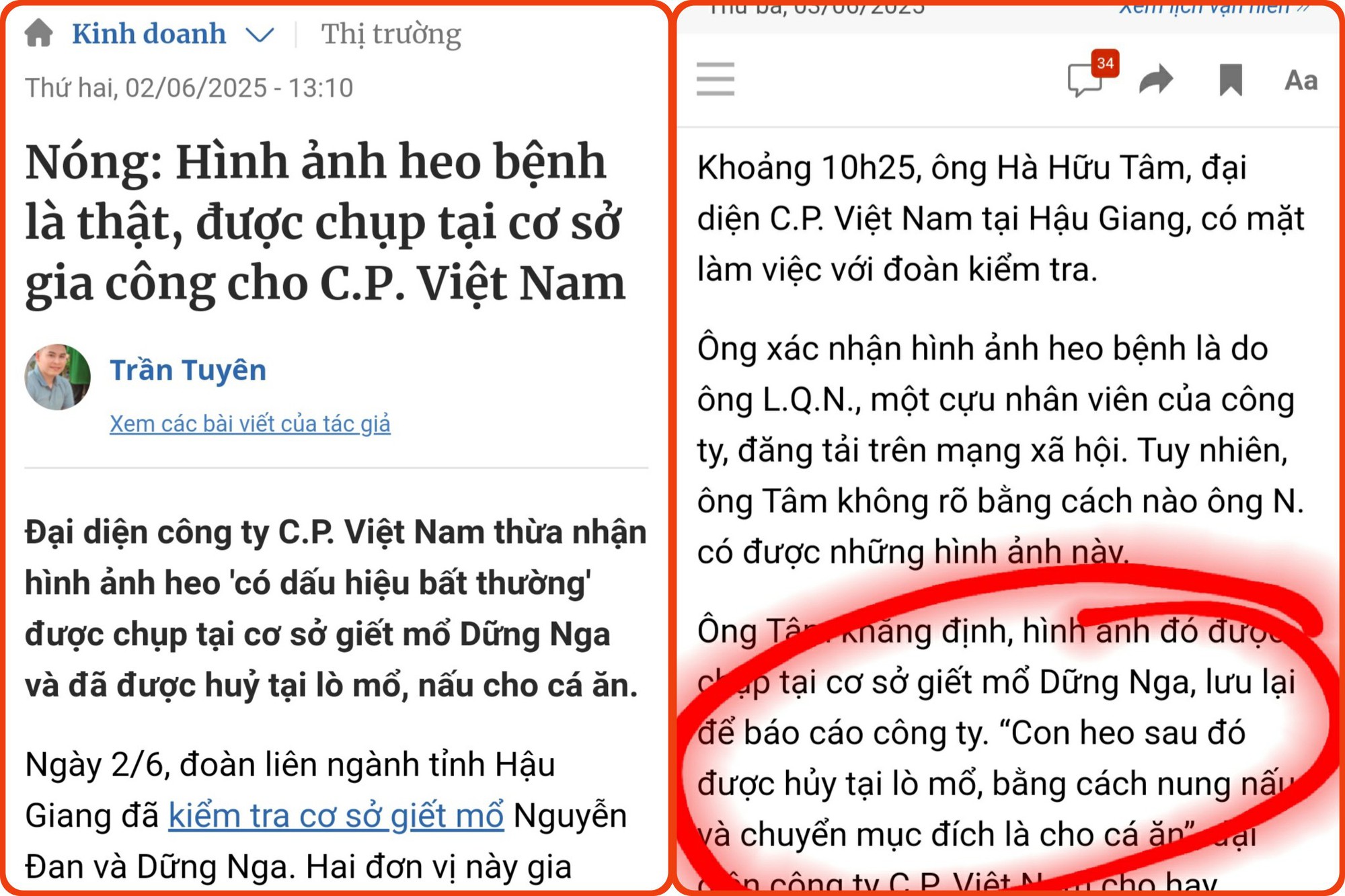 Thịt lợn bệnh làm thức ăn cho cá, chỉ cần "nấu lên là xong": Chuyên gia nói gì?- Ảnh 2.