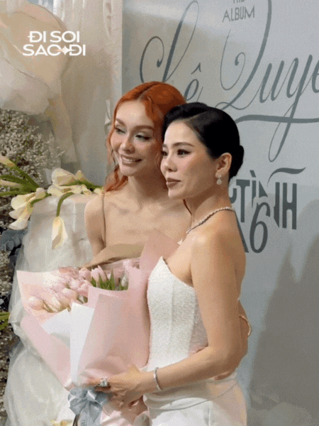 MLee tất tả đến chúc mừng "chị ruột" Lệ Quyên, để lại 1 nụ hôn gió rồi vội vã rời đi- Ảnh 2.