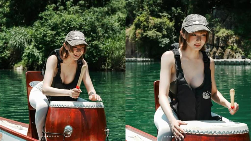 Gây sốt tại lễ hội đua thuyền, hot girl xinh đẹp nổi tiếng không ngờ, hóa ra là gương mặt "quen thuộc"- Ảnh 2.