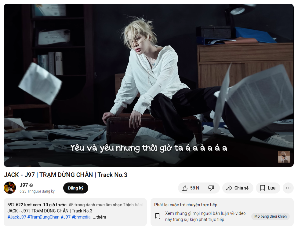 Jack ra nhạc giữa lúc drama bủa vây, leo top trending ngay trong đêm- Ảnh 1. Jack ra nhạc giữa lúc drama bủa vây, leo top trending ngay trong đêm- Ảnh 1.