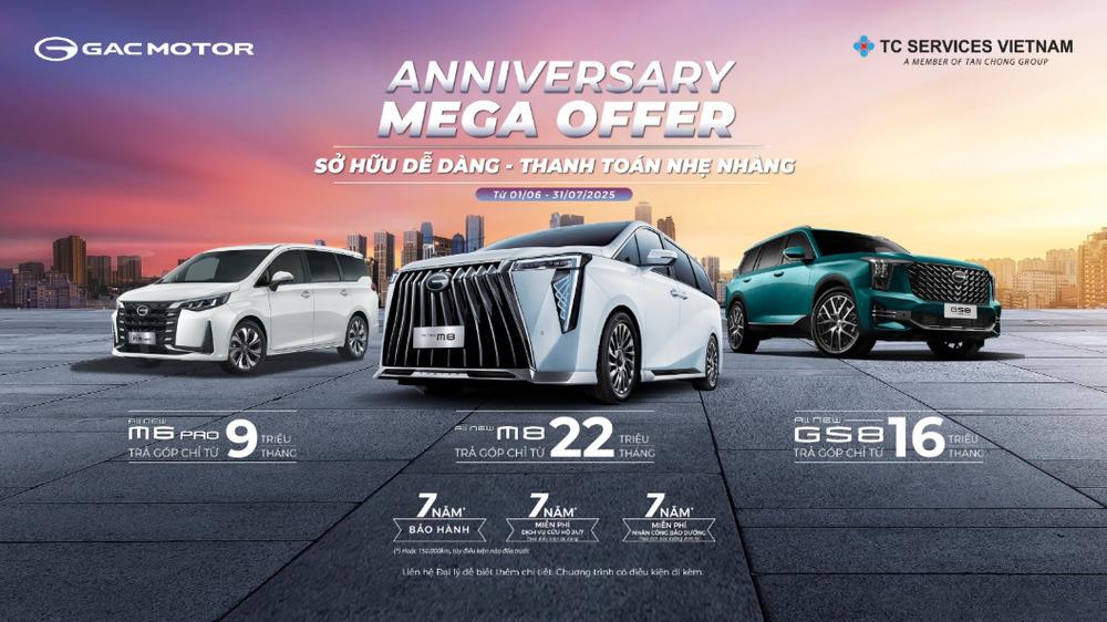 GAC Motor Việt Nam mừng sinh nhật 1 năm với ưu đãi hấp dẫn- Ảnh 1. GAC Motor Việt Nam mừng sinh nhật 1 năm với ưu đãi hấp dẫn- Ảnh 1.