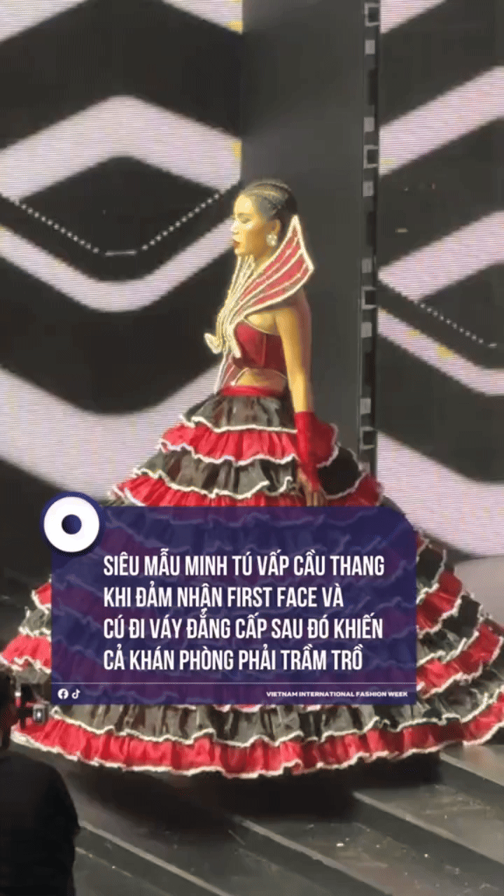Chủ đề ngày 3 Vietnam International Fashion Week là té ngã hay sao?- Ảnh 3. Chủ đề ngày 3 Vietnam International Fashion Week là té ngã hay sao?- Ảnh 3.