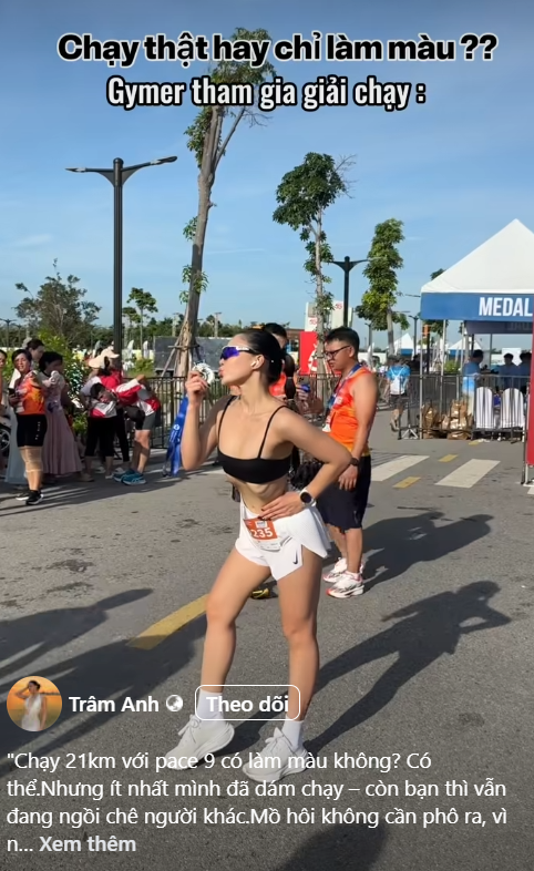 Hot girl bị nói làm màu trên đường chạy "phản pháo" netizen- Ảnh 7.