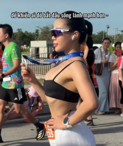 Hot girl bị nói làm màu trên đường chạy "phản pháo" netizen- Ảnh 5.
