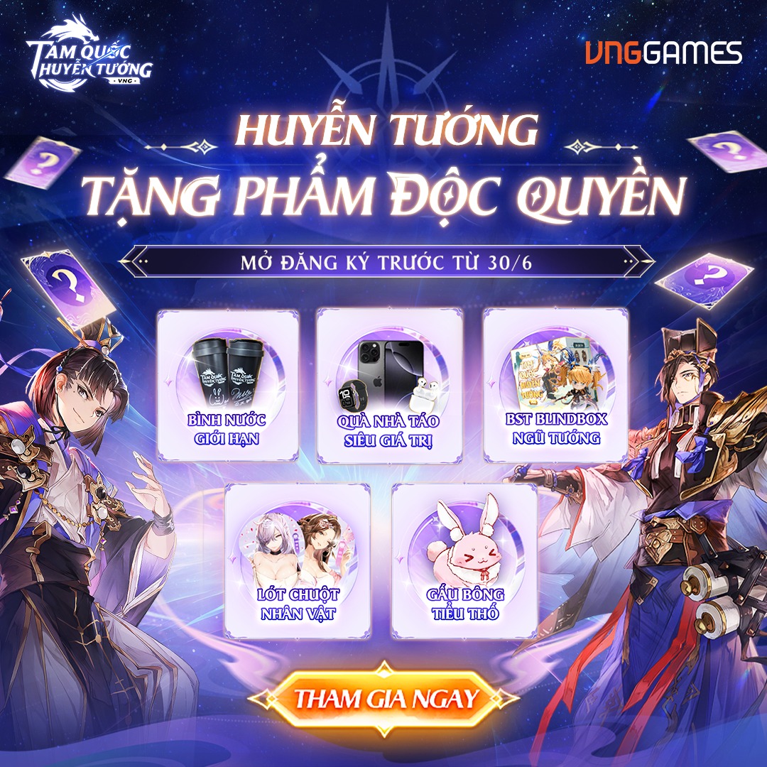 Thử vận may trúng ngay iPhone 16 Pro Max - Khui blindbox độc quyền với Tam Quốc Huyễn Tướng VNG- Ảnh 2.