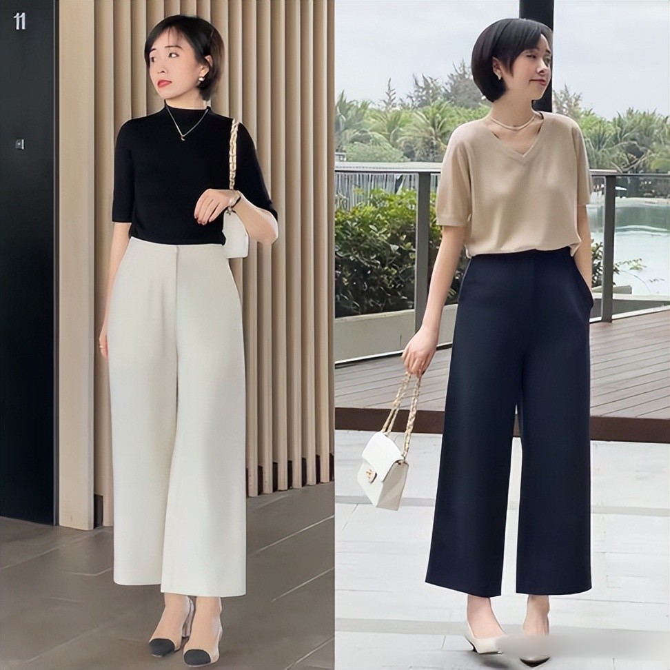 Combo "quần ống rộng + giày cao gót" hot rần rần - phụ nữ ngoài 40 mặc thế này thật quá đỗi cuốn hút!- Ảnh 2.