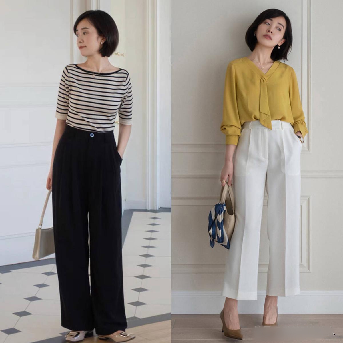 Combo "quần ống rộng + giày cao gót" hot rần rần - phụ nữ ngoài 40 mặc thế này thật quá đỗi cuốn hút!- Ảnh 5.