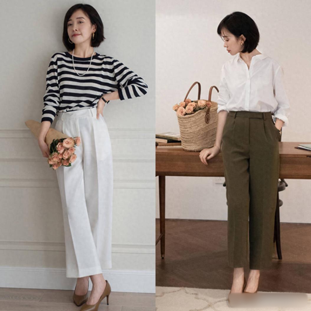 Combo "quần ống rộng + giày cao gót" hot rần rần - phụ nữ ngoài 40 mặc thế này thật quá đỗi cuốn hút!- Ảnh 1.