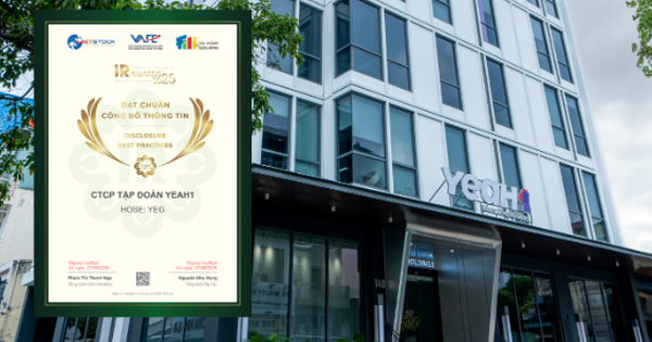 YeaH1 đạt danh hiệu "Doanh nghiệp đạt Chuẩn Công bố thông tin năm 2025" do IR Awards bình chọn- Ảnh 1.