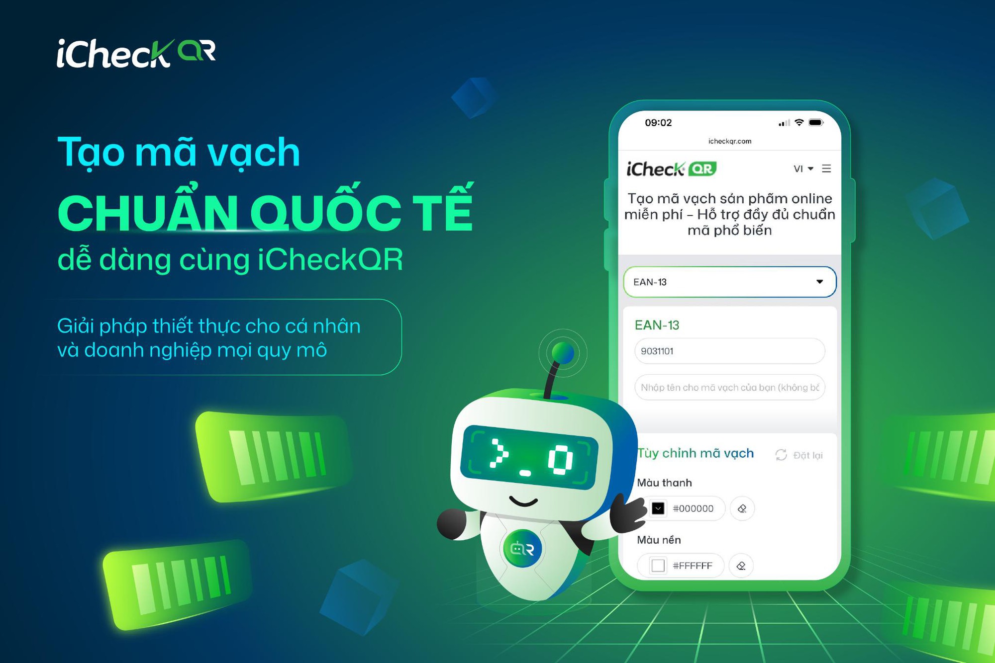 iCheckQR ra mắt công cụ tạo mã vạch online miễn phí cho cá nhân và doanh nghiệp- Ảnh 2.