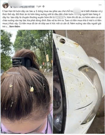 Pha đi chợ nhớ đời ở chung cư: Chưa kịp mua gì đã được "tặng" nguyên bịch thức ăn thừa trên trời rơi xuống- Ảnh 1.