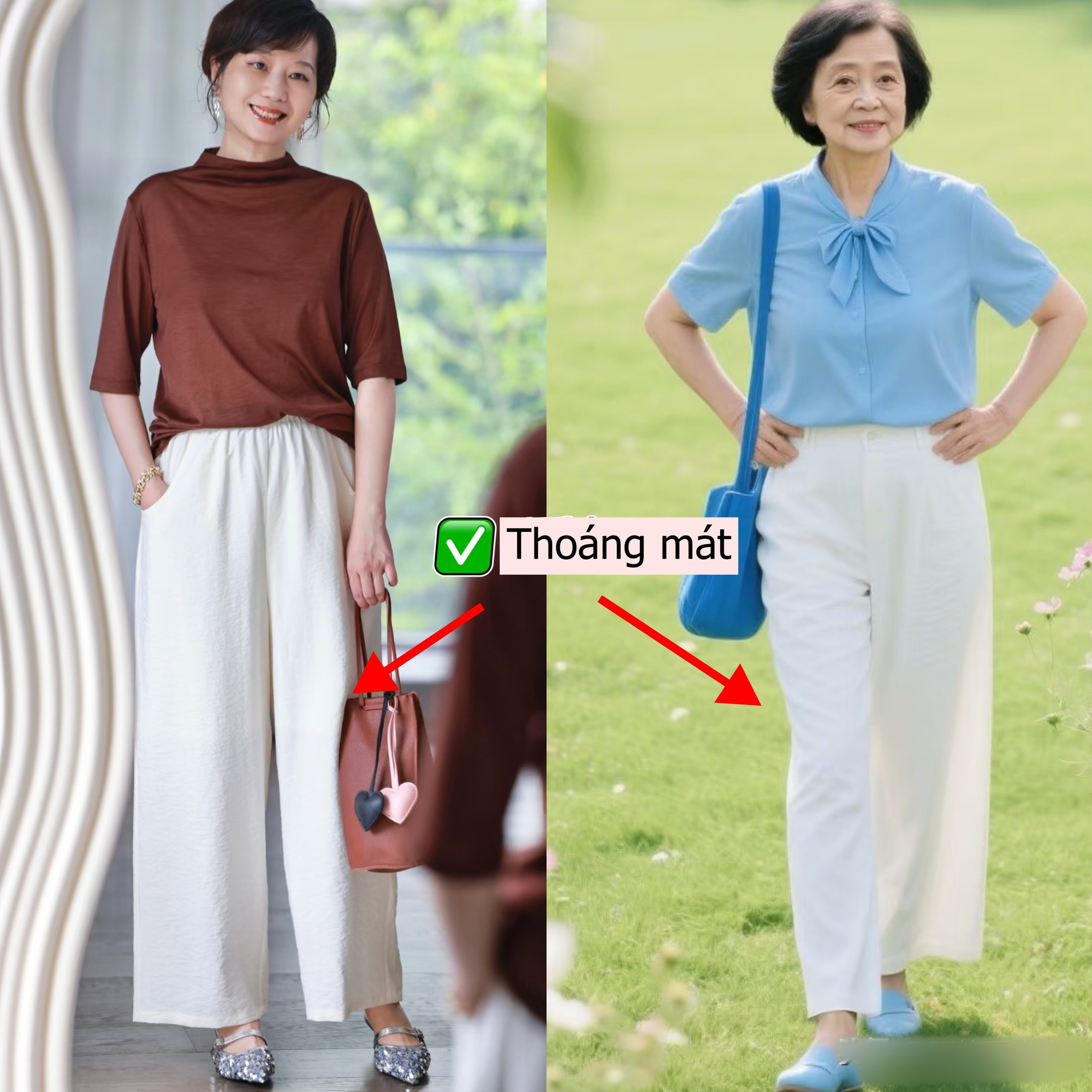 Phụ nữ tuổi 40+ nên sắm đủ 3 kiểu quần "nghe tên đã thấy sang", mặc vào lại vừa mát vừa tôn dáng- Ảnh 8.