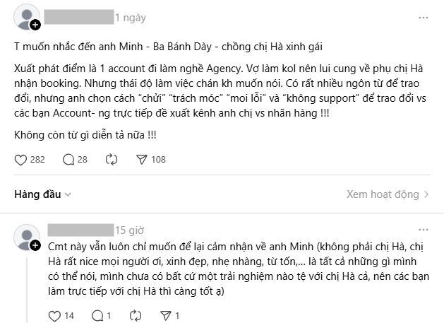 TikToker Ba Bánh Dày bị tố chửi bới, coi thường agency: Đối chất thế nào khi bị cho vào "blacklist"?- Ảnh 2.