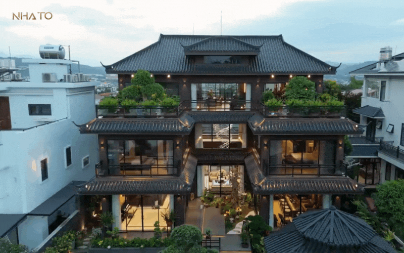 Bên trong biệt phủ hình chữ "H" rộng 1.200m2 đậm chất Á Đông của gia chủ yêu trà đạo- Ảnh 6.