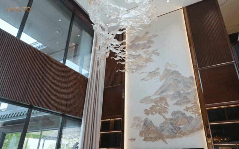 Bên trong biệt phủ hình chữ "H" rộng 1.200m2 đậm chất Á Đông của gia chủ yêu trà đạo- Ảnh 17.