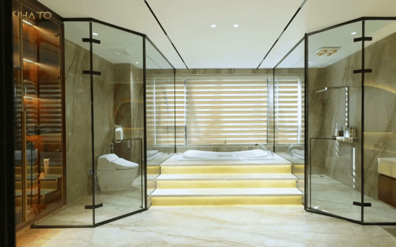 Bên trong biệt phủ hình chữ "H" rộng 1.200m2 đậm chất Á Đông của gia chủ yêu trà đạo- Ảnh 29.