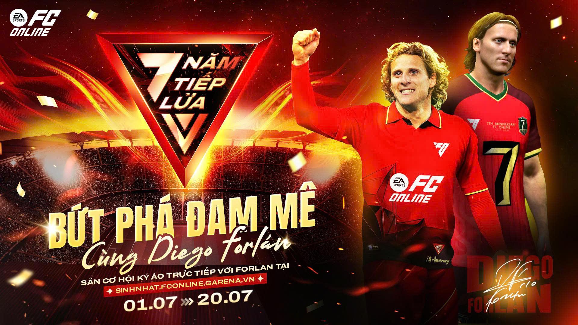 Huyền thoại bóng đá Diego Forlán sẽ đến Việt Nam tham dự sinh nhật 7 tuổi của FC Online- Ảnh 1.