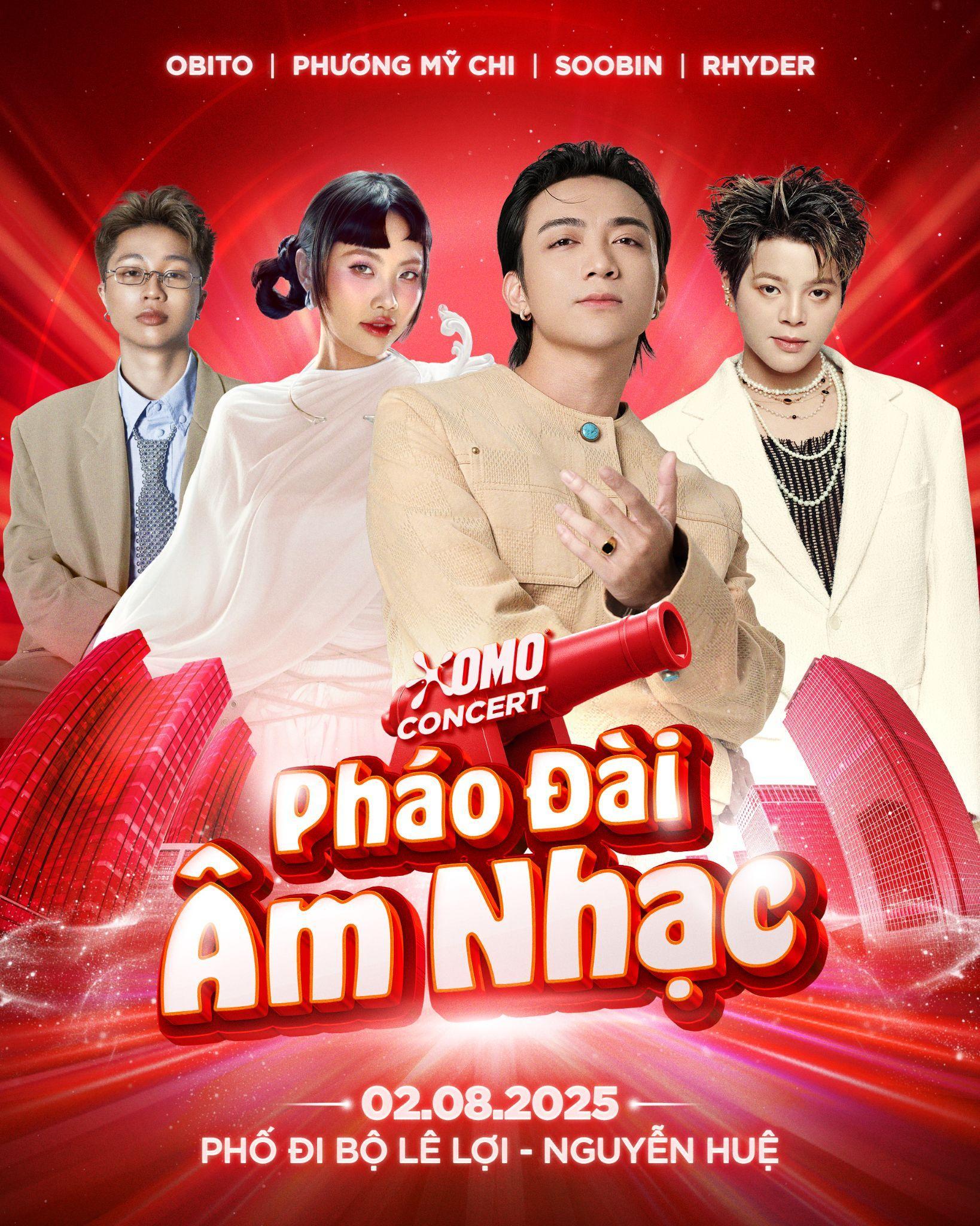 SOOBIN, Bích Phương, Phương Mỹ Chi, Obito, RHYDER: Dàn sao siêu hot sẵn sàng "bùng nổ" tại sự kiện OMO Pháo đài lấm bẩn- Ảnh 1.